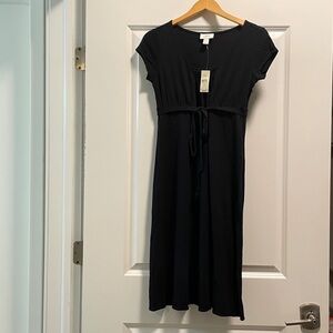 Ann Taylor LOFT Black Short Sleeve Dress